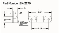 <!-SK-2270 Latch Strikes Line Drawing->