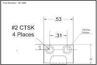 <!-SK-3400 Latch Strikes Line Drawing->
