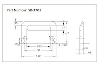 <!-SK-3701 Latch Strikes Line Drawing->