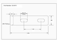<!-SK-4111 Latch Strikes Line Drawing->