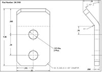 <!-SK-5100 Latch Strikes Line Drawing->