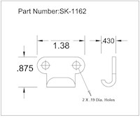 <!-SK-1162 Latch Strikes Line Drawing->