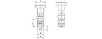 <!-Standard Knob Retractable Plungers without Naylon Patch - 2->