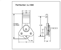 <!-LL-1068 Wing Turns-Link Locks Line Drawing->