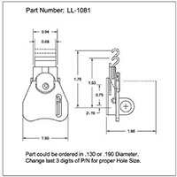 <!-LL-1081 Wing Turns-Link Locks Line Drawing->