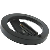 2 Spoke Aluminum Handwheels with Folding Handle
