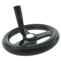 3 Spoke Phenolic Handwheels with Revolving Handle