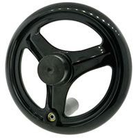 3 Spoke Phenolic Handwheels with Revolving Handle - 3