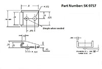 <!-SK-9757 Latch Strikes Line Drawing->