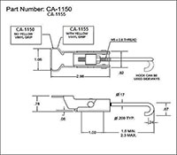 <!-CA-1155 Adjustable Catches with Vinyl Grip - 2->