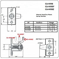 <!-CA-4498 Adjustable Compression Latches Line Drawing->
