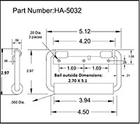 <!-HA-5032 Chest Handles with Return Spring - 2->