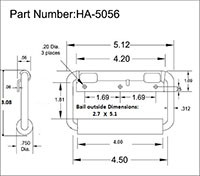 <!-HA-5056 Chest Handles with Return Spring - 2->