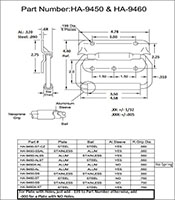 <!-HA-9450 and HA-9460 Chest Handles with Rubber Grips - 2->