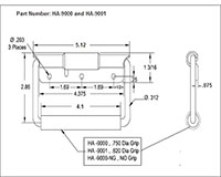 <!-HA-9000 and HA-9001 Chest Handles with Rubber Grip - 2->
