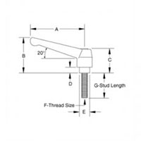 <!-Classic Style Imperial Zinc Adjustable Handles with Stainless Steel Stud Insert - 2->