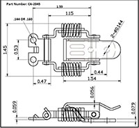 <!-CA-2045 Compression Spring Latches - 2->