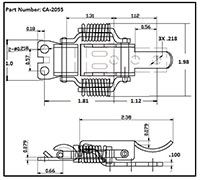 <!-CA-2055 Compression Spring Latches - 2->