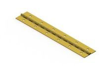 Flash Brass Plated Steel Continuous Hinges with Holes