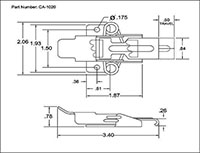 <!-CA-1020 Tension Draw Latches - 2->