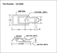 <!-CA-2090 Draw Latches with Curved Loop Bail - 2->