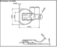 <!-CA-2050RL Draw Latches with D-Ring Bail - 2->