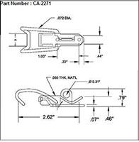 <!-CA-2271 Lockable Draw Latches with Hooked Loop Bail - 2->