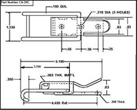 <!-CA-3HC Draw Latches with Long Hook Bail - 2->