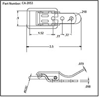<!-CA-2053 Over-Center Draw Latches with Straight Loop Bail - 2->