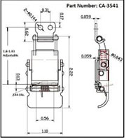 <!-CA-3541 Draw Latches with Compression Springs Line Drawing->
