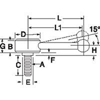 <!-Low Profile Adjustable Handles with Steel Stud Insert - 2->