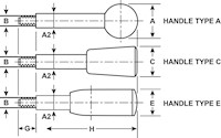 <!-Gear Lever Handles Line Drawing->