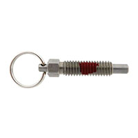 Standard Pull Ring Non Locking Nose Retractable Plungers with Nylon Patch Standard Pull Ring Non Locking Nose Retractable Plungers with Nylon Patch