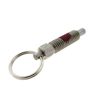 Standard Pull Ring Non Locking Nose Retractable Plungers with Nylon Patch - 4