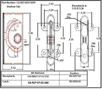 <!-CA-R2T 0257 0259 Joint Panel Latches Line Drawing->