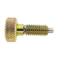 Knurled Knob Non-Locking Nose Retractable Plungers without Nylon Patch