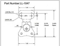 <!-LL-1047 Wing Turns-Link Locks Line Drawing->