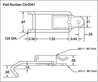 <!-CA-2041 Over-Center Draw Latches with Hooked Loop Bail - 2->
