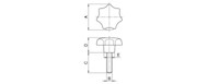 <!-Seven-Point Thermoplastic Hand Knobs - 2->