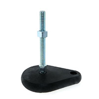 Stainless Steel Teardrop Polymer Leveling Pads Stainless Steel Teardrop Polymer Leveling Pads