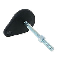 Stainless Steel Teardrop Polymer Leveling Pads - 3