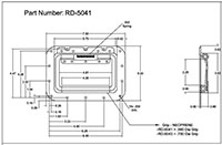<!-RD-5043 Recessed Folding Pull Handles with Neoprene Grip - 2->
