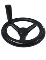  3 Spoke Plastic Offset Handwheels with Revolving Handles - 4