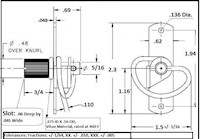 <!-CA-0013L Knurled Knob Slotted Head Turn Latches - 2->