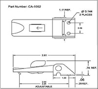<!-CA-1052 Under-Center Lockable Latches - 2->