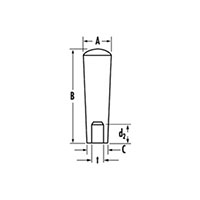 <!-Phenolic Sleeve Handles Line Drawing->