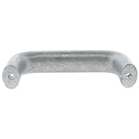 Top Mount Tumbled Finish Aluminum Cabinet Handles - 4