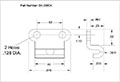 <!-SK-2000X Latch Strikes Line Drawing->