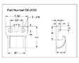<!-SK-2055 Latch Strikes Line Drawing->