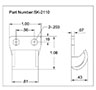 <!-SK-2110 Latch Strikes Line Drawing->